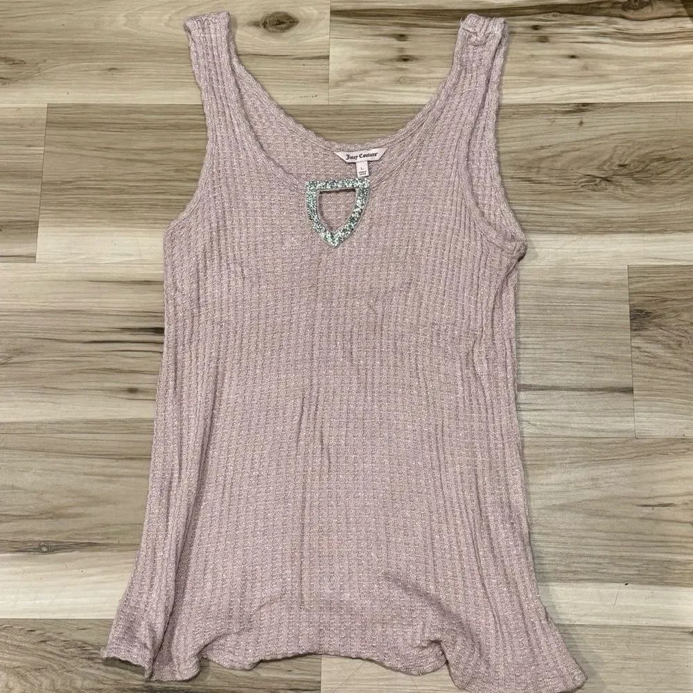 Juicy Couture Shimmer Cutout Tank Top Women’s Large